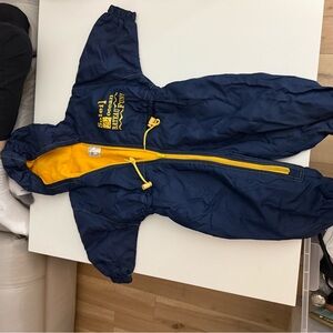 Blue and Yellow Snowsuit